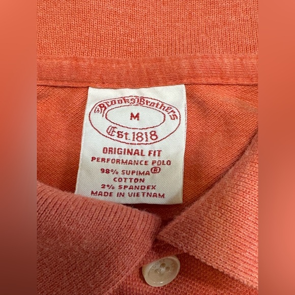 Brooks Brothers Original Fit Men's Polo Shirt Size Medium Multicolor Lot Of 9 - Picture 5 of 7